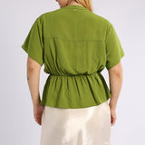 GREEN SHORT SLEEVE TOP