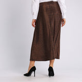 BROWN SHIMMER SKIRT