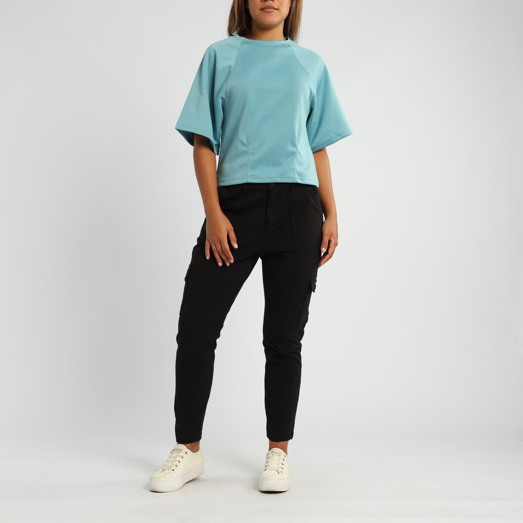 BLACK STRECH CARGO PANT