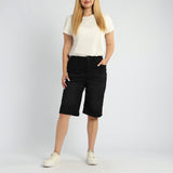 Black Denim Jort