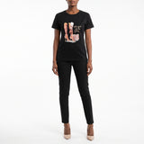 Alora Ladies Black Tee