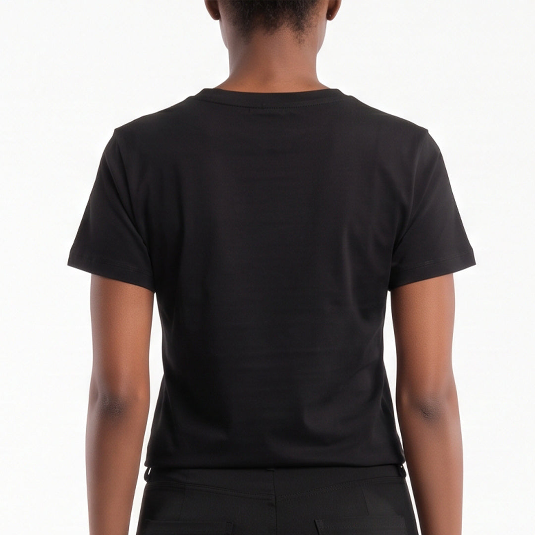 Alora Ladies Black Tee