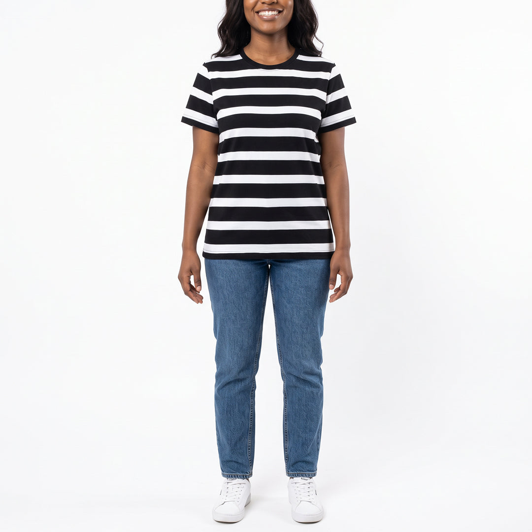 ALORA LADIES STRIPE TEE