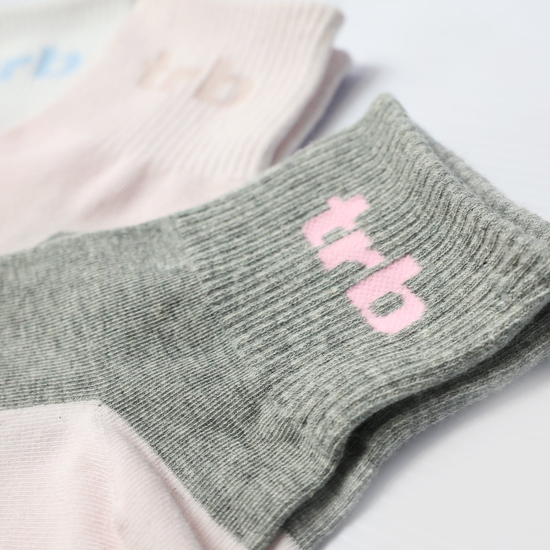 Crew Ribbed 4 Pack Socks