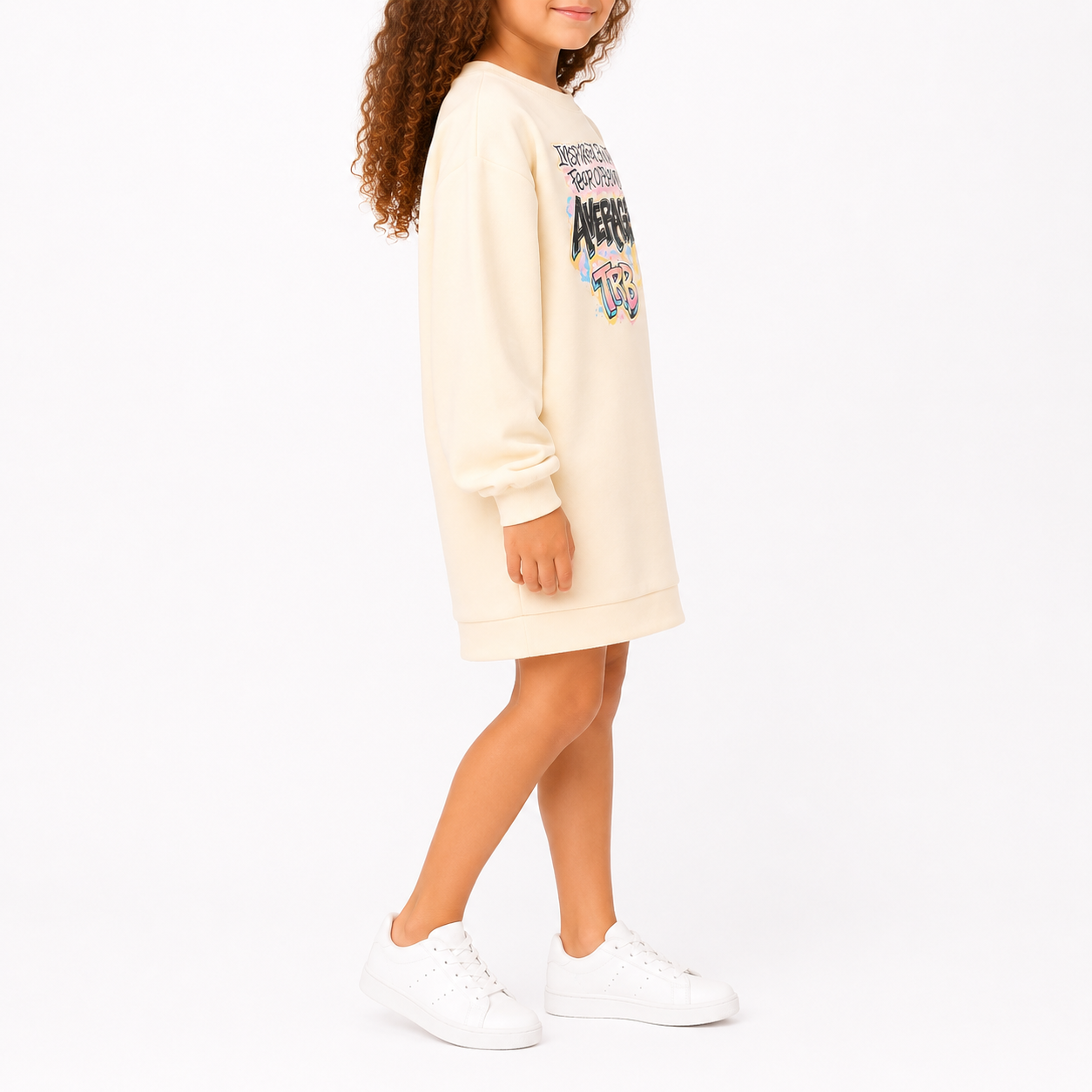 TRB GIRLS CREAM DRESS