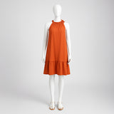 Alora Ladies Rust Dress