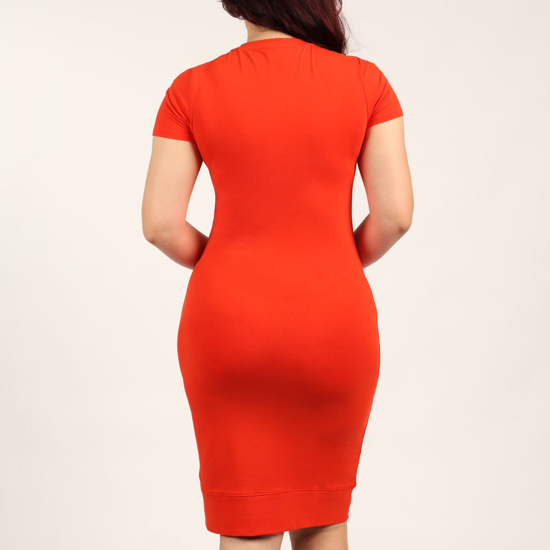 LADIES CIARRA ORANGE JOGGER DRESS