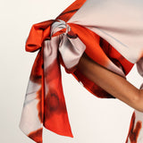 LADIES CIARRA WHITE/RED BLOUSE