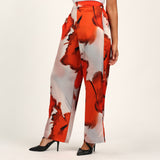 LADIES CIARRA WHITE/RED PANT
