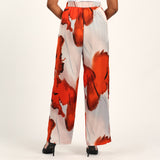 LADIES CIARRA WHITE/RED PANT