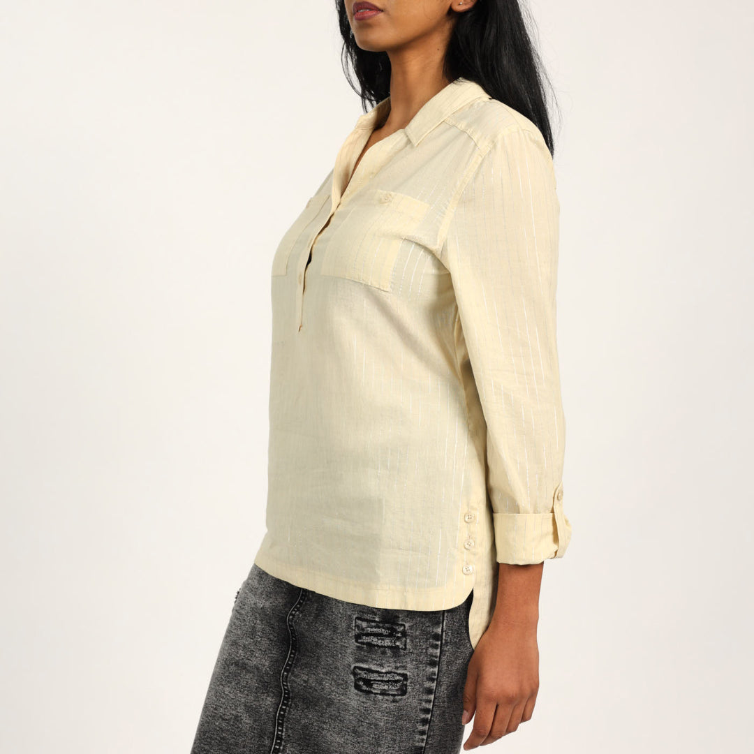 LADIES CIARRA LUREX SHIRT