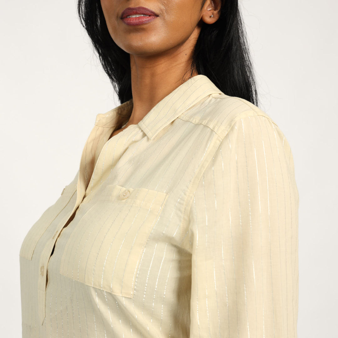 LADIES CIARRA LUREX SHIRT