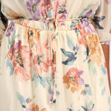 LADIES CIARRA FLORAL LUREX DRESS