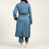 LADIES DENIM TRENCH  JACKET