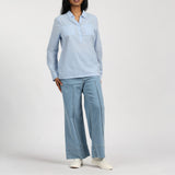 LADIES CIARRA BLUE SHIRT