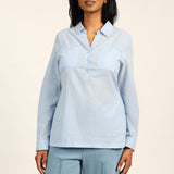 LADIES CIARRA BLUE SHIRT