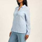 LADIES CIARRA BLUE SHIRT