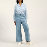 LADIES DENIM WIDE LEG JEAN