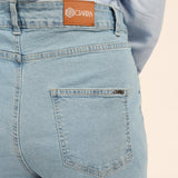 LADIES DENIM WIDE LEG JEAN