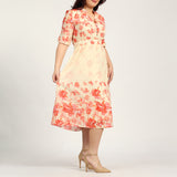 Floral Fit and Flare Dress