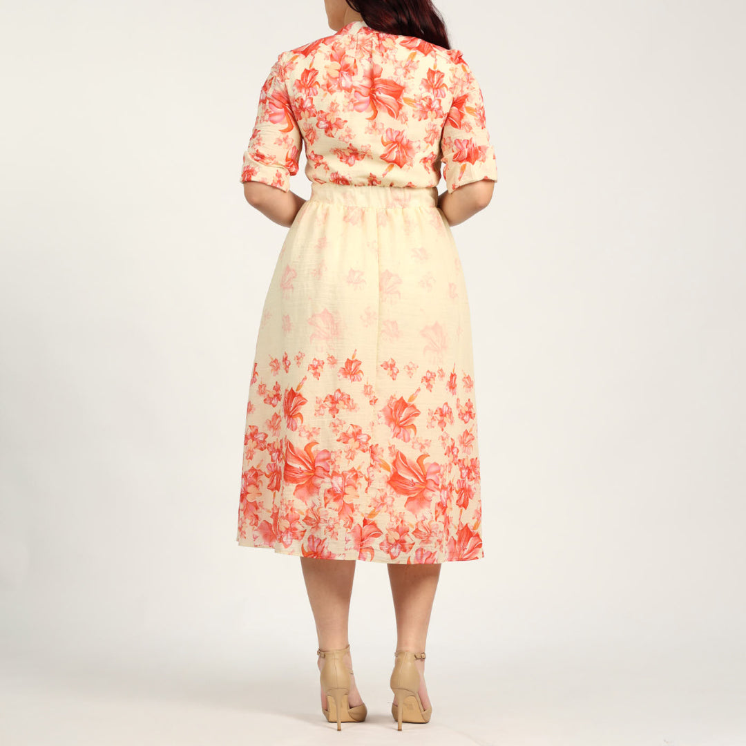 Floral Fit and Flare Dress