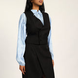 Black Lurex Waistcoat