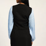 Black Lurex Waistcoat