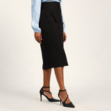 Black Wrap Skirt