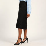 Black Wrap Skirt