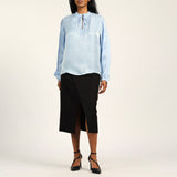 Blue Shimmer Blouse