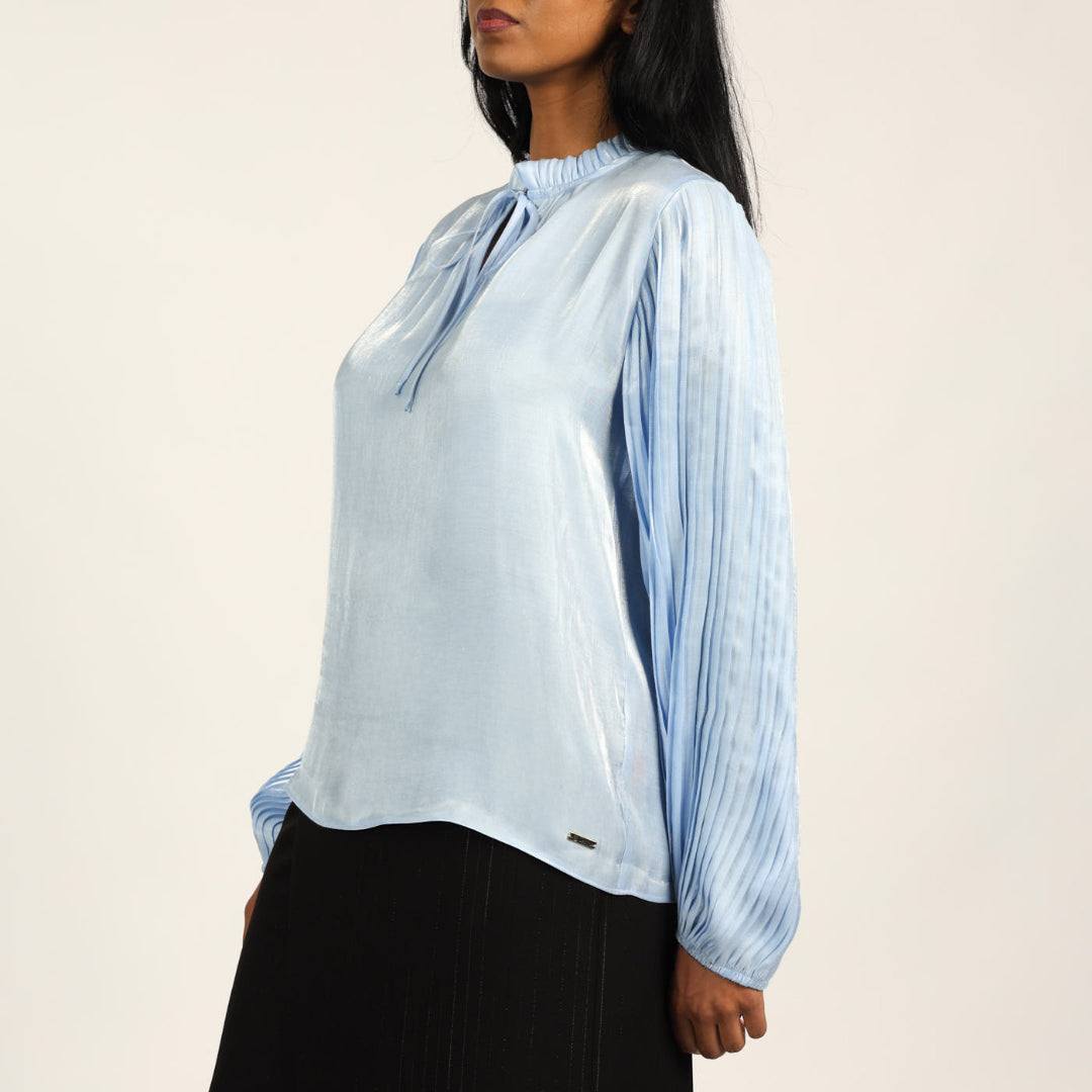Blue Shimmer Blouse