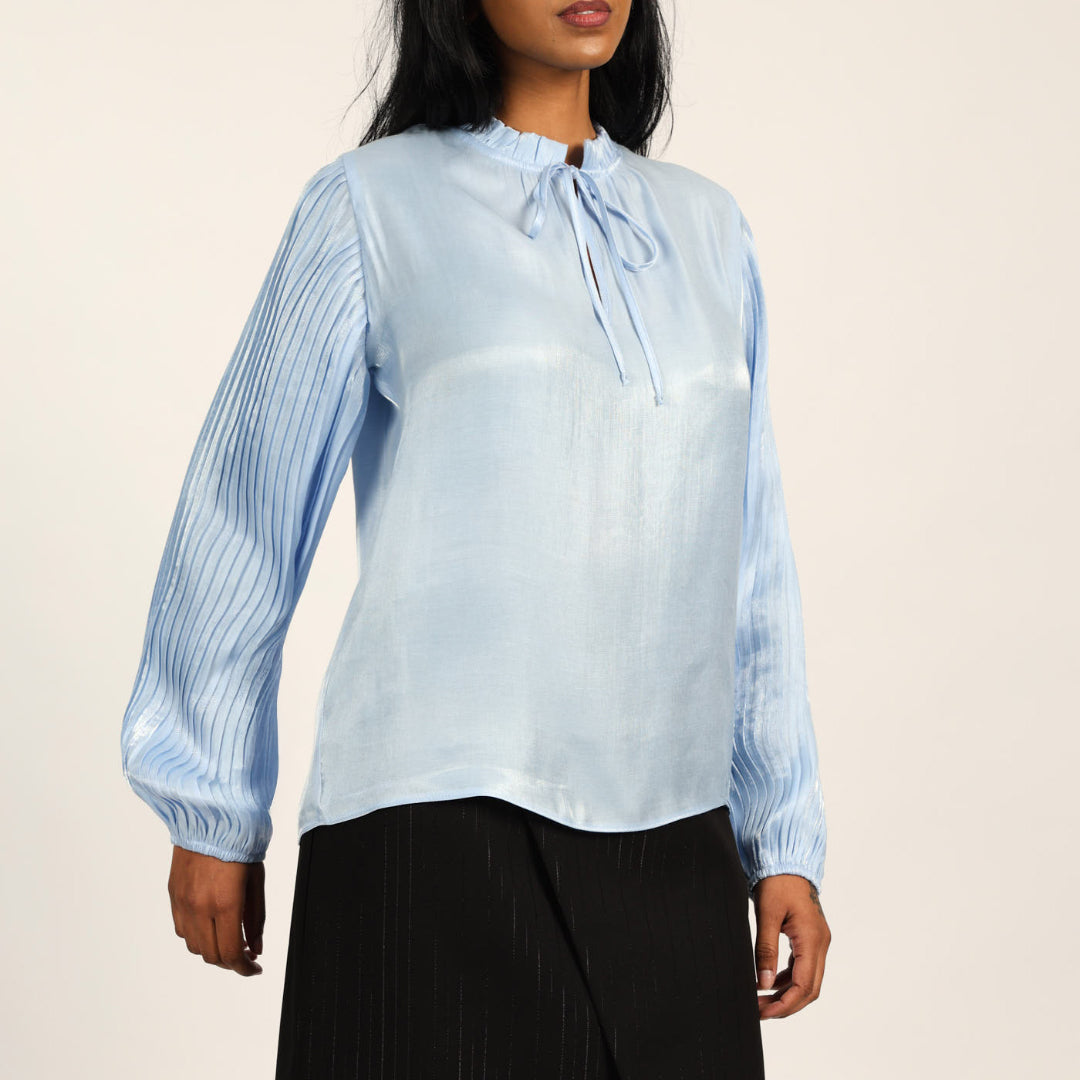Blue Shimmer Blouse
