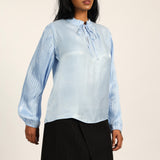 Blue Shimmer Blouse