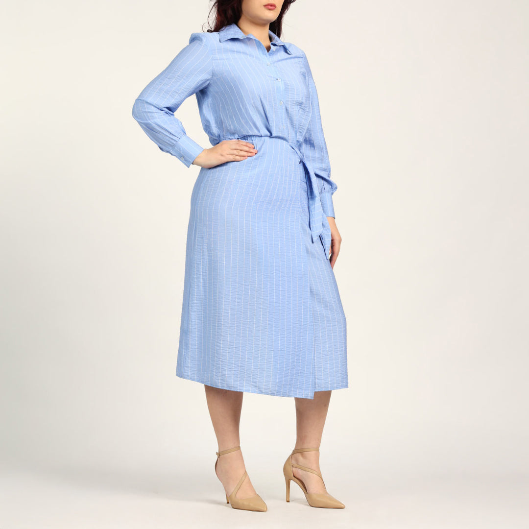 Striped Wrap Dress