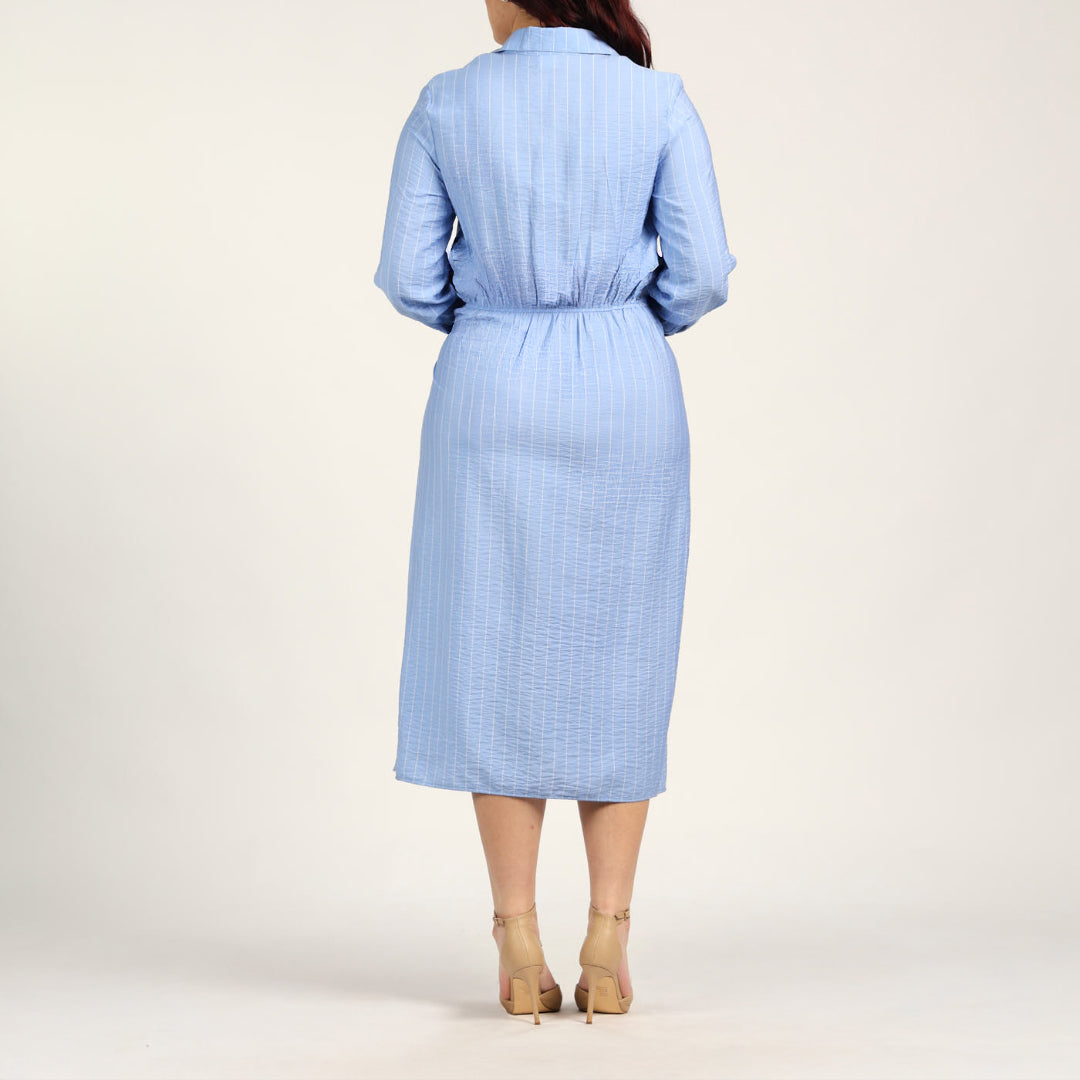Striped Wrap Dress