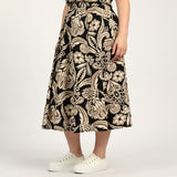 LADIES CIARRA BLACK/STONE SKIRT