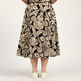 LADIES CIARRA BLACK/STONE SKIRT