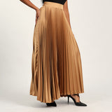 Gold Pleated Skirt