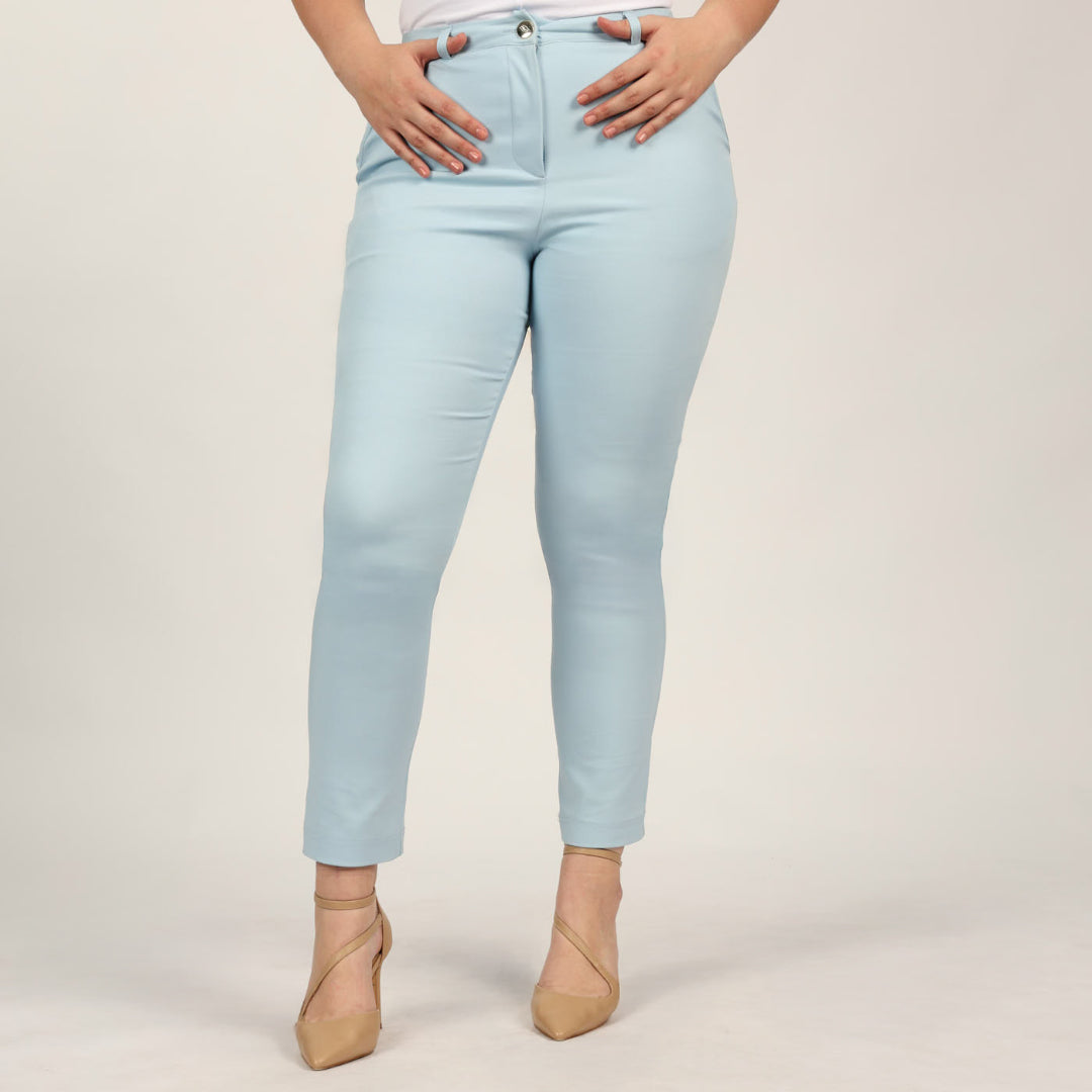 Blue Tapered Pants