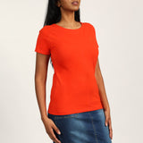 LADIES ORANGE/WHITE 2PK TOPS