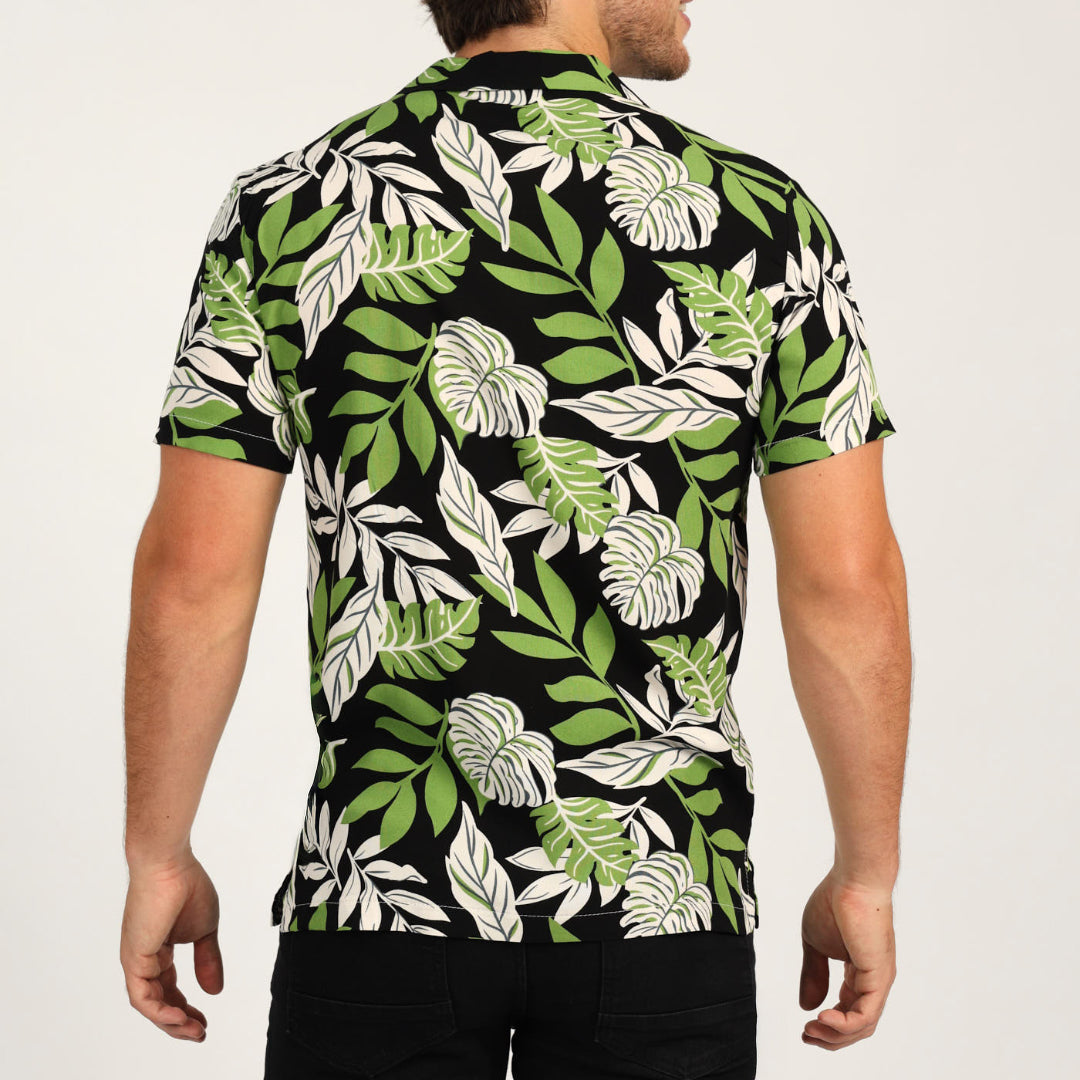 Black Floral Shirt