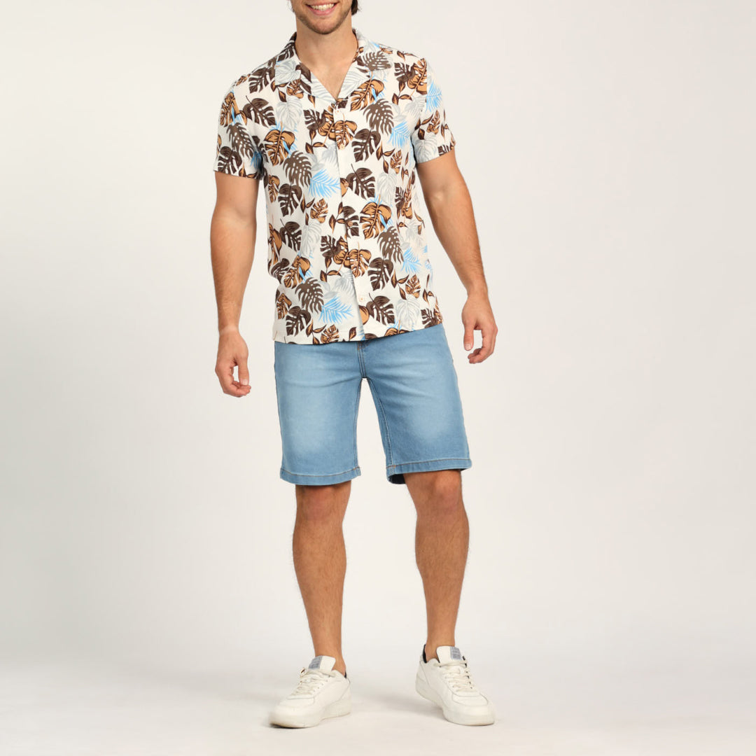 MENS MODA LIGHT BLUE DENIM SHORTS