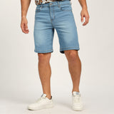 MENS MODA LIGHT BLUE DENIM SHORTS