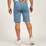MENS MODA LIGHT BLUE DENIM SHORTS