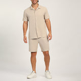 MENS MODA STONE SEERSUCKER SHIRT (GLAD-NECK)