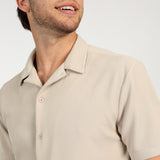 MENS MODA STONE SEERSUCKER SHIRT (GLAD-NECK)