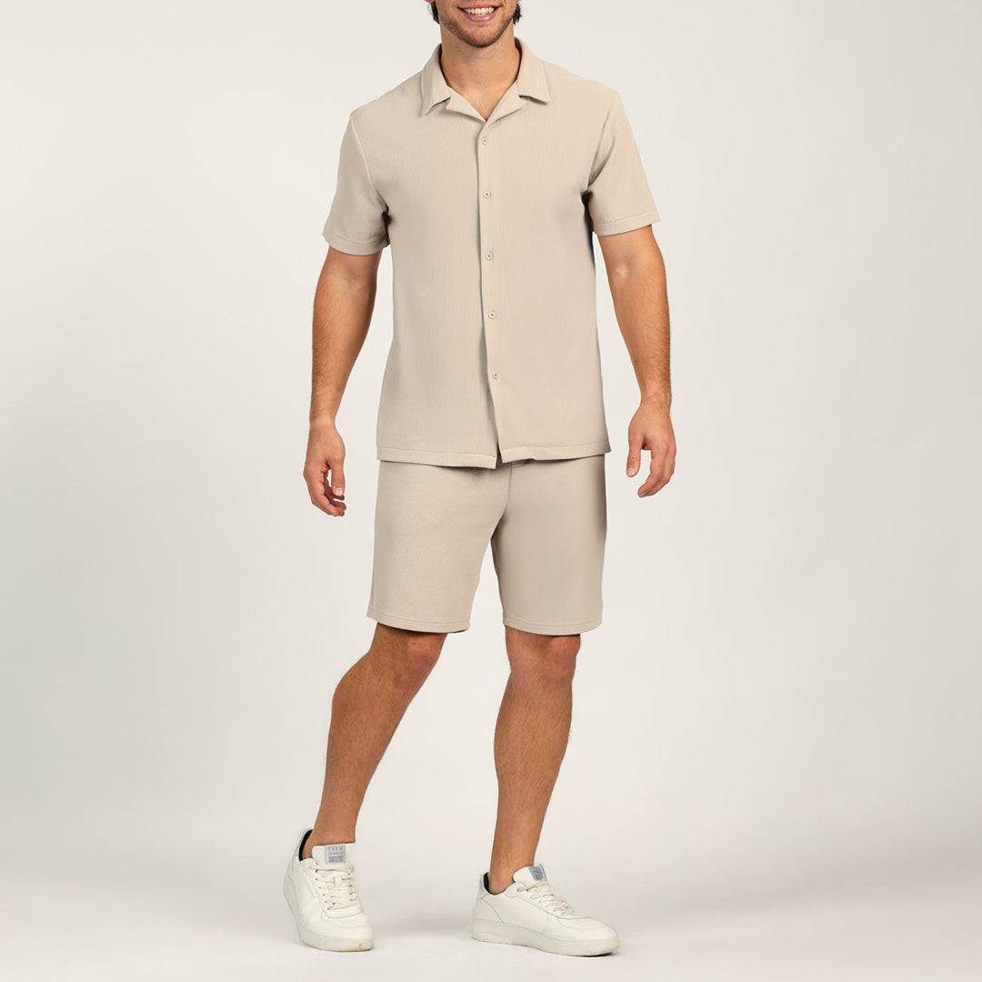 MENS MODA STONE SEERSUCKER SHORTS