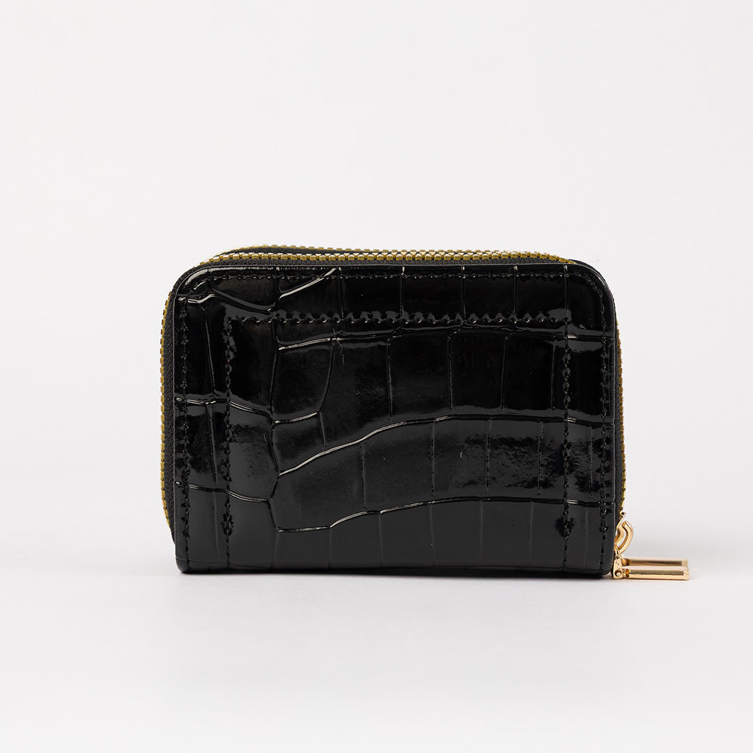 Croc Pu Card Holder Purse