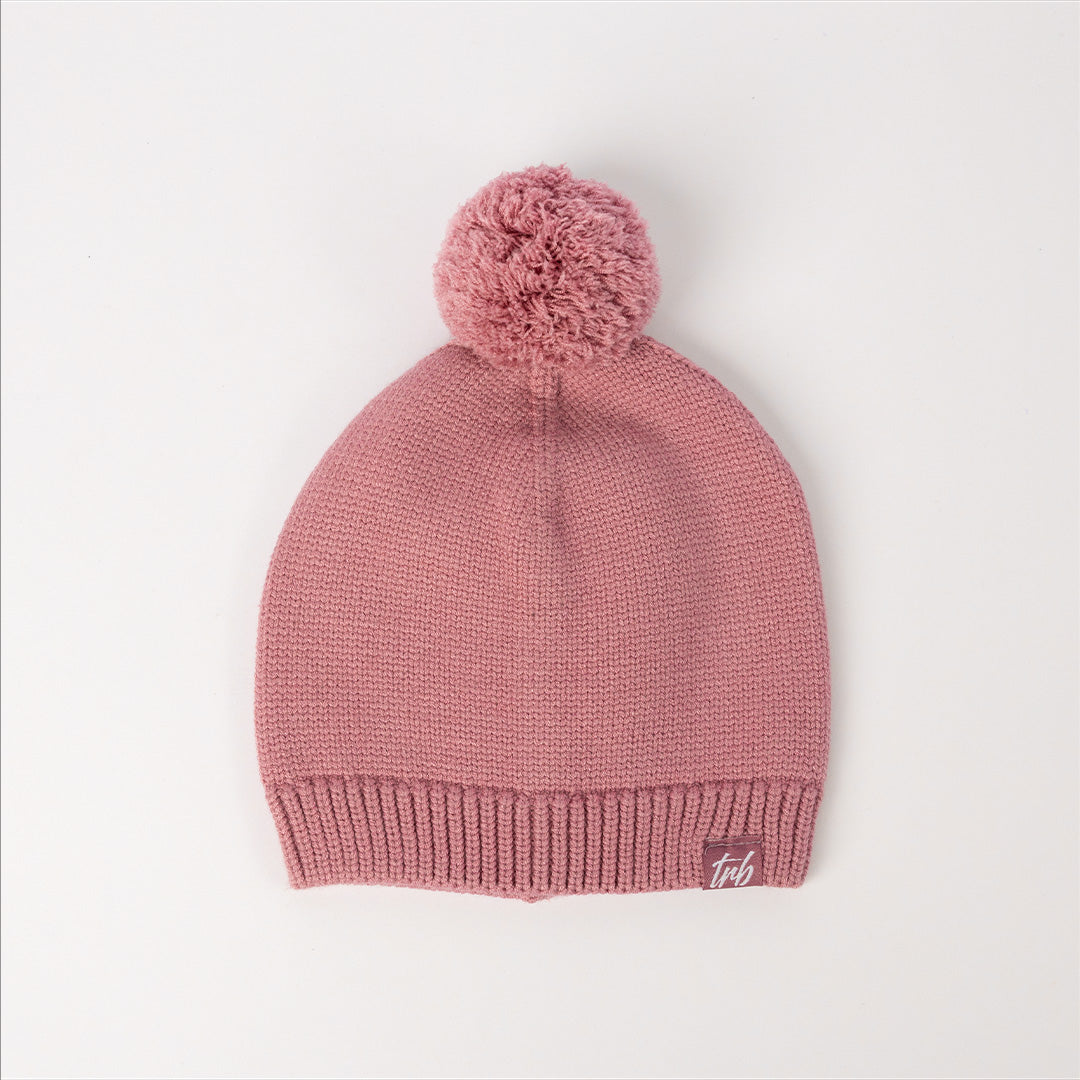 Knit Skull Beanie.Pom Pom.