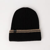 Ribbed Beanie.Contrast Cuff)